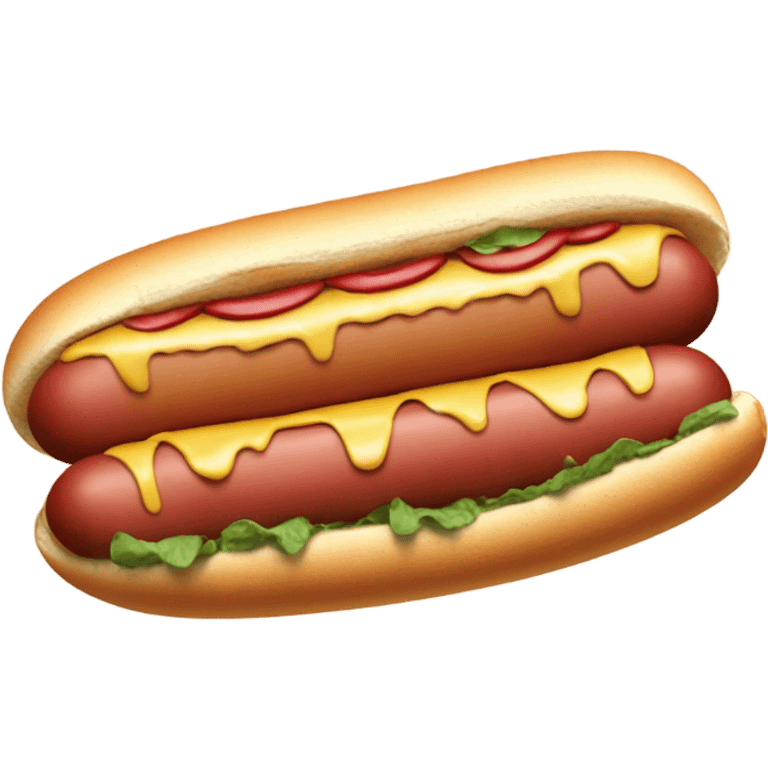 Fat eating hotdogs emoji