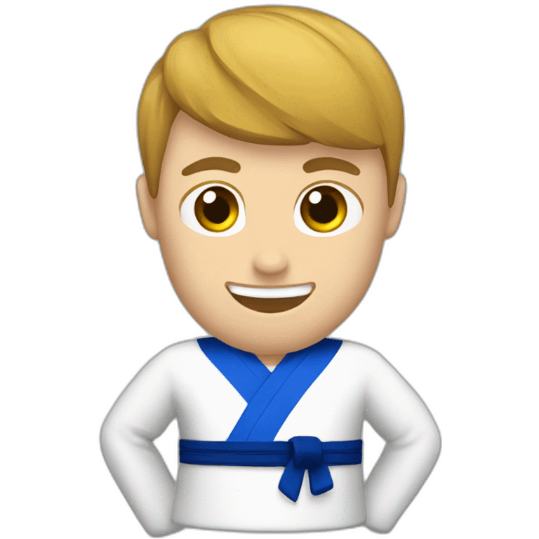 Taekwondo blue belt emoji