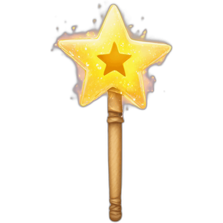 magic wand with sparks emoji