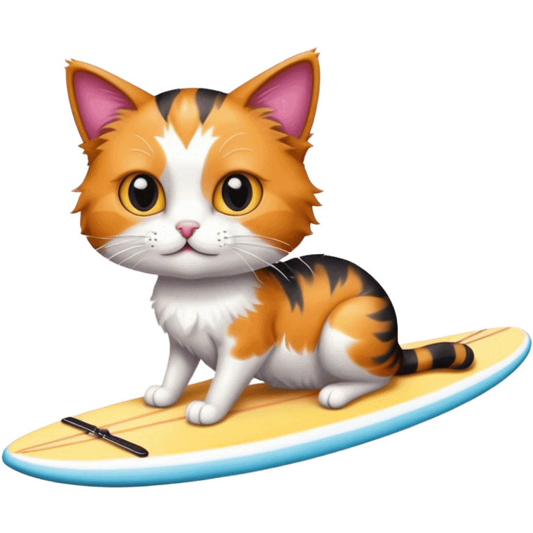 cat on a surfboard emoji