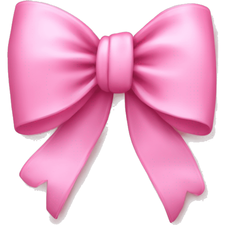 Bow with a baby pink and realistic  emoji