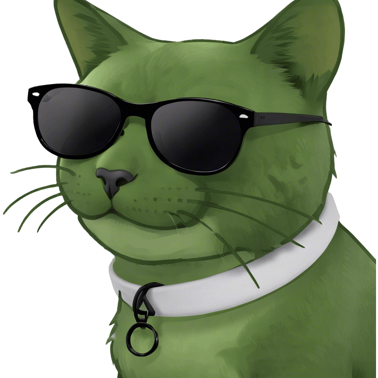 Cat with sunglasses emoji