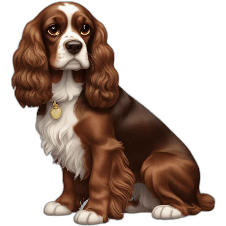 black-brown-cocker-spaniel-king-charles-cavalier emoji