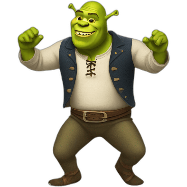 Dancing shrek emoji