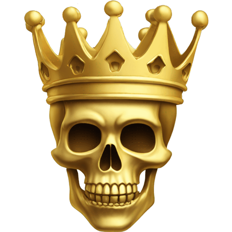 Golden Skull Coin wih crown emoji