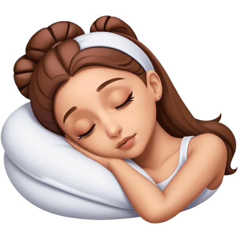 Ariana Grande sleeping emoji