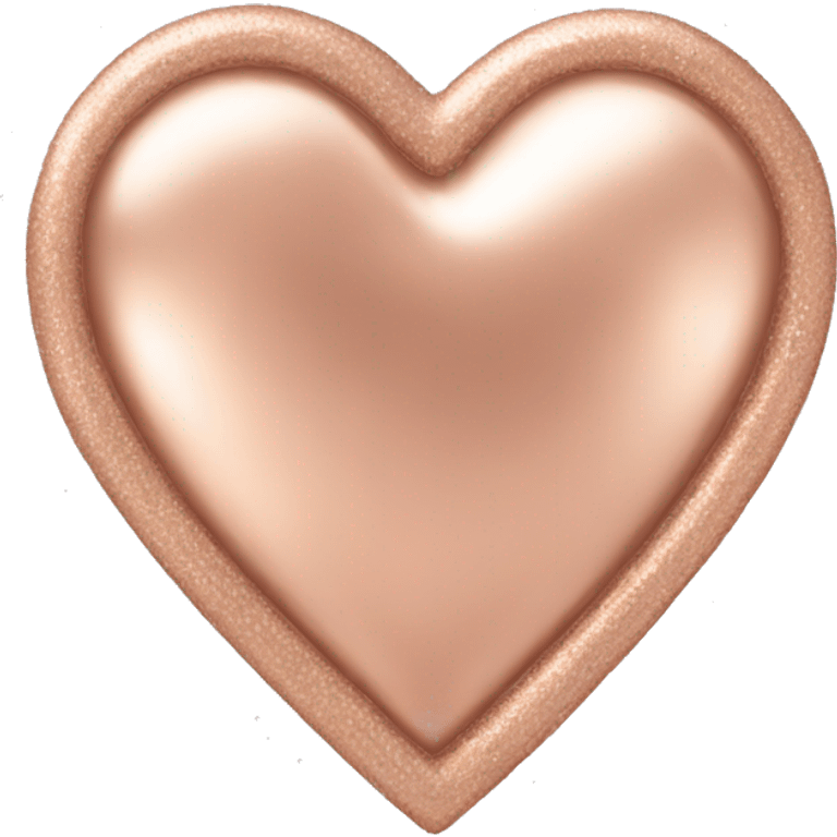 rose gold heart emoji