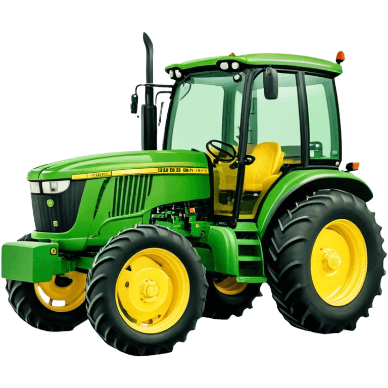 Tractor - John Deere 5055E (Model Year: 2021) (Iconic colour: Green with yellow) emoji