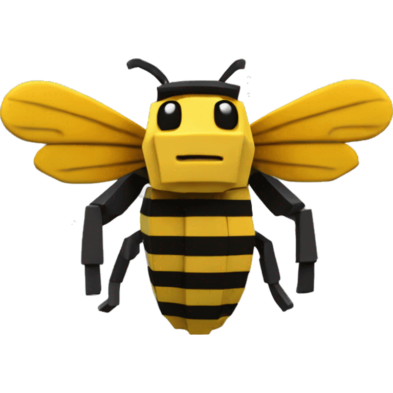 minecraft bee in 3d emoji