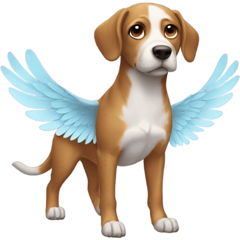 Dog with bird wings emoji