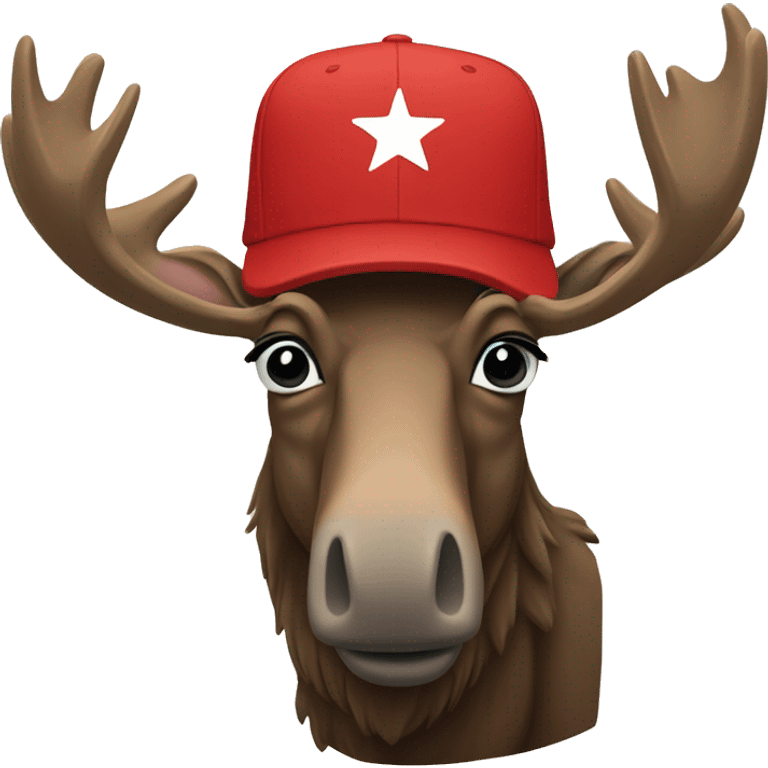 MAGA cap moose emoji