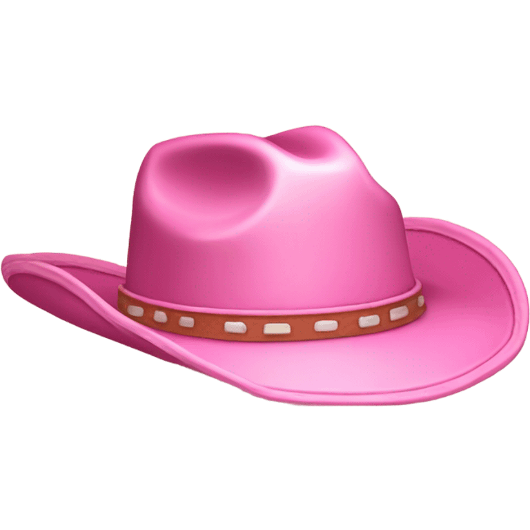 Pink cowboy hat  emoji