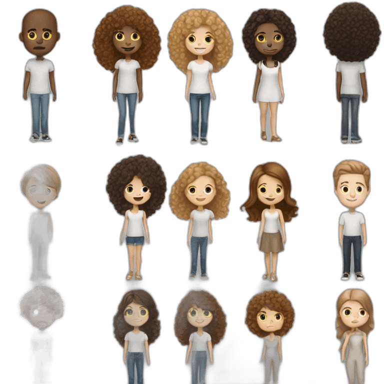 A white man with light brown hair, a white woman with long dark brown hair and a toy poodle with brown hair emoji