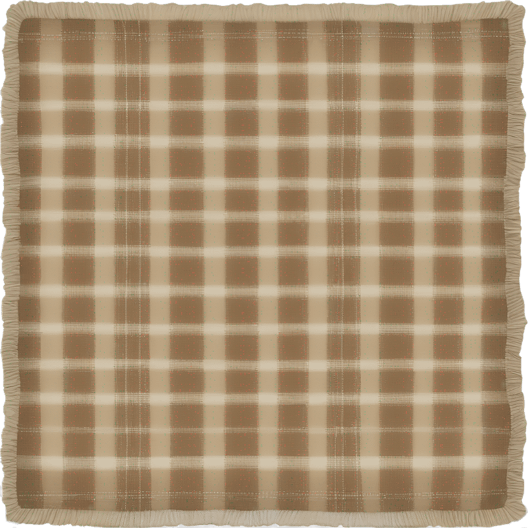 Tan plaid folded blanket emoji