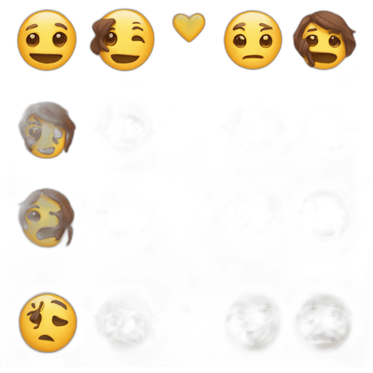 emoji avec des cœur emoji