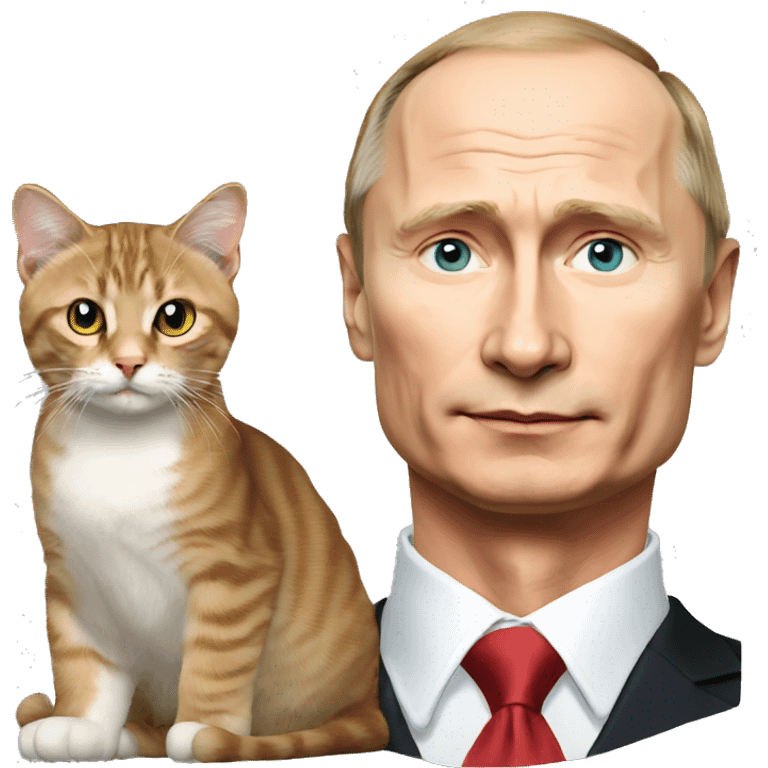 Putin and cat emoji