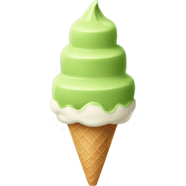 Matcha ice cream  emoji