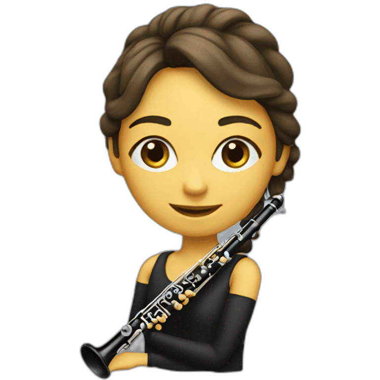 Clarinet girl emoji