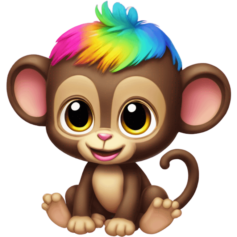 Lisa frank baby monkey emoji