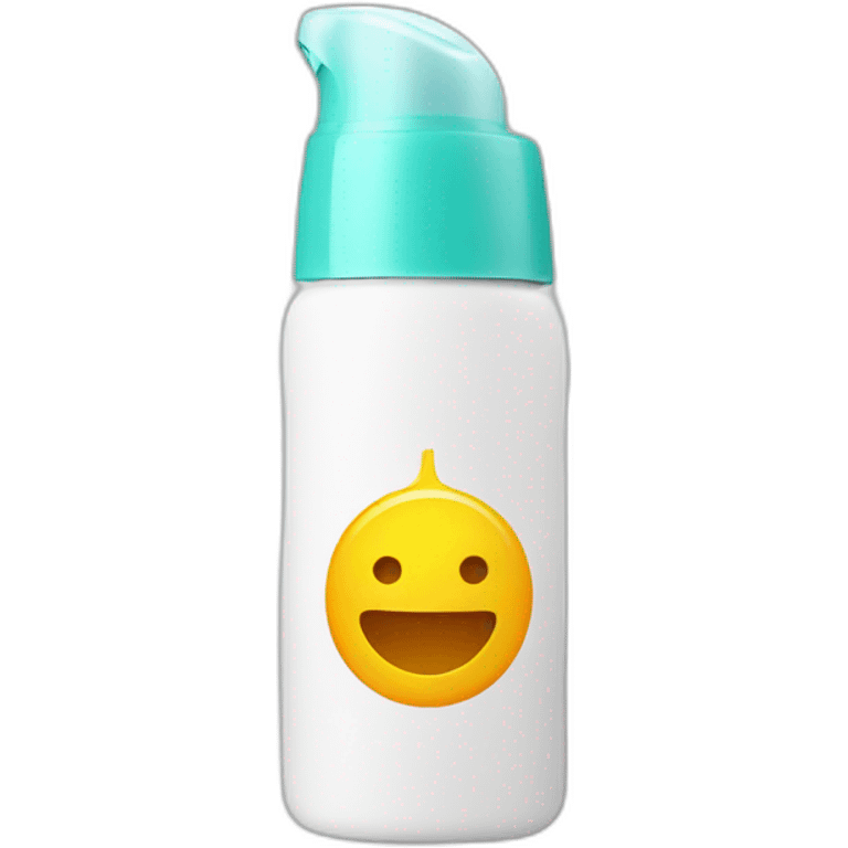 Sunscreen bottle emoji