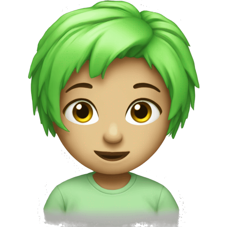 Green gir tshirt emoji