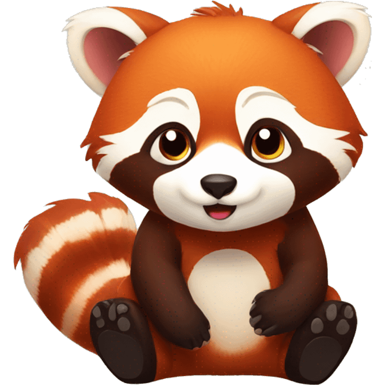 red panda asking for help emoji