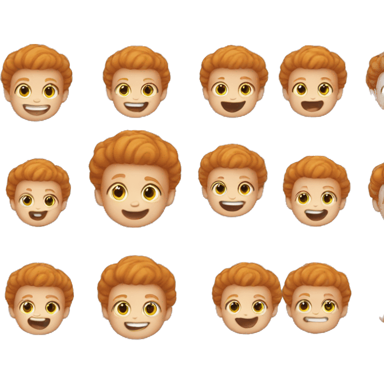 Ginger baby smile  emoji