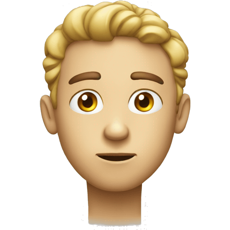 thinking man cartoon emoji