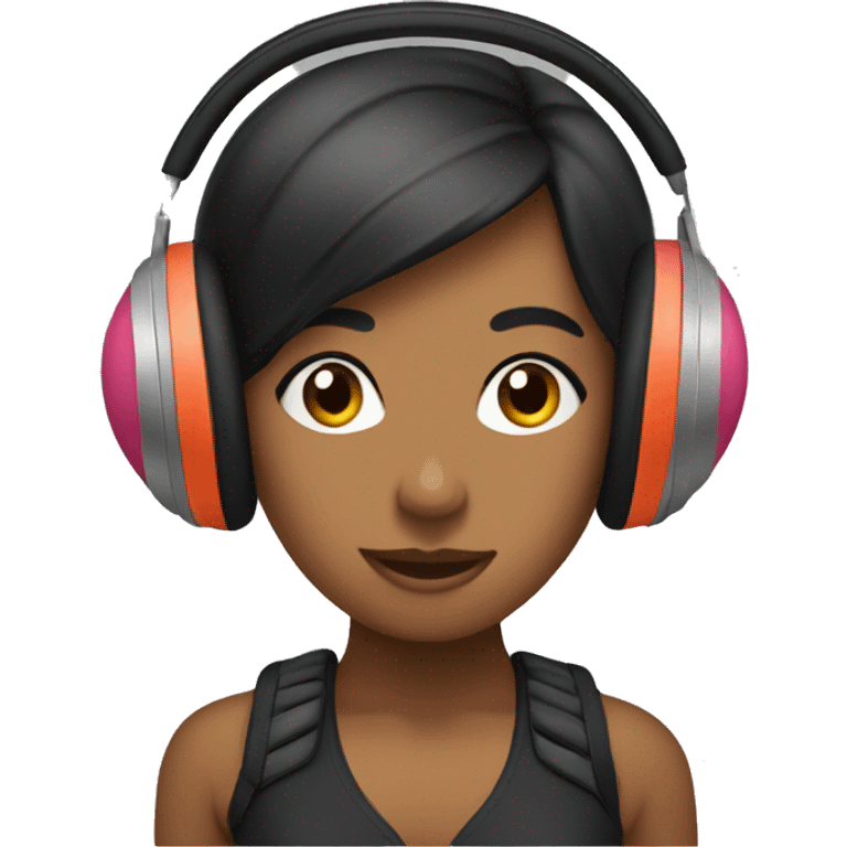 Headphones coquette emoji