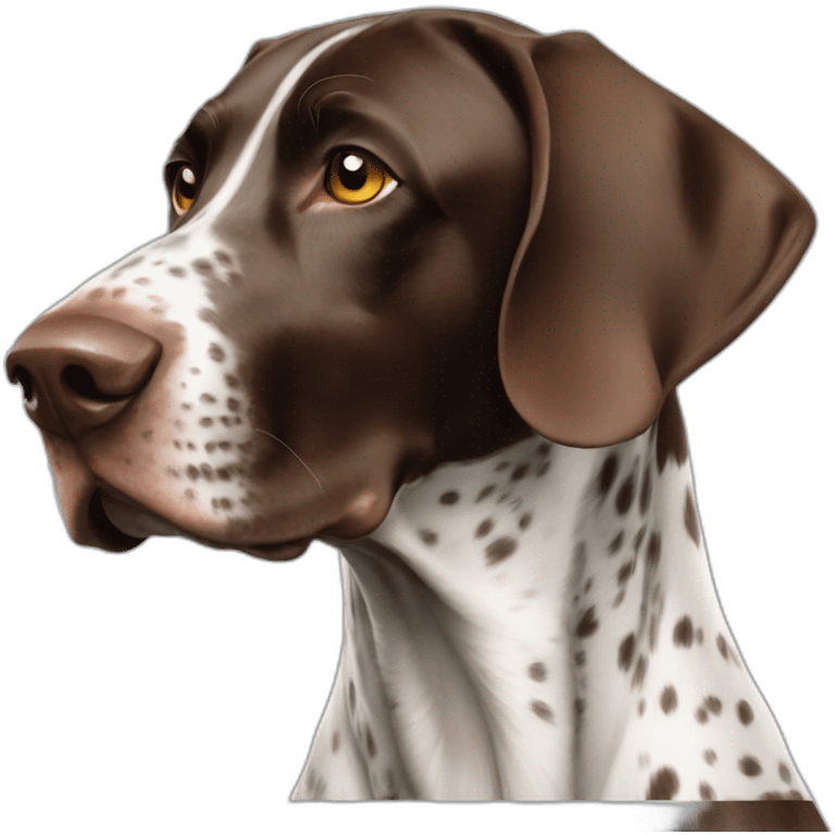 German shorthaired pointer emoji