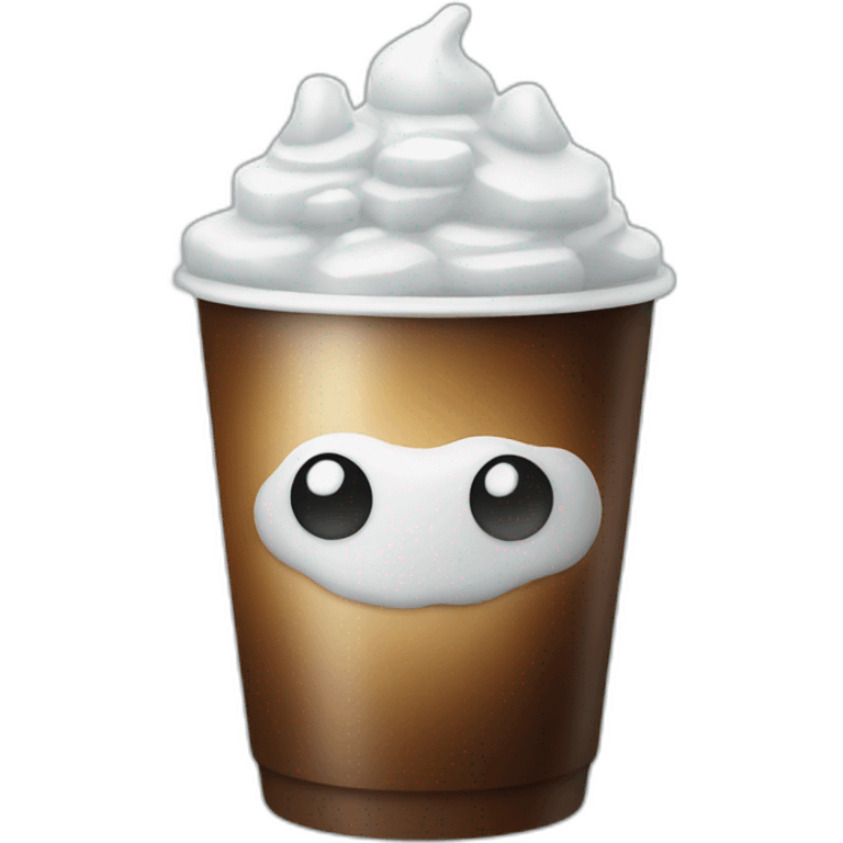 coffee with ice emoji