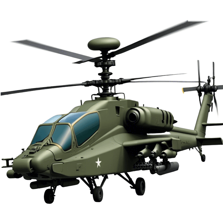 AH-64E Apache - Boeing (Model Year: 2021) (Iconic army green) emoji