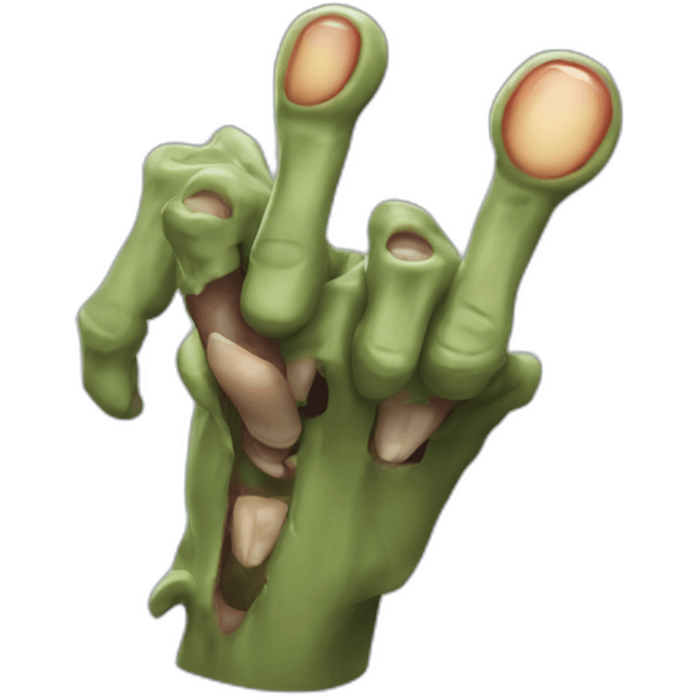 finger zombie emoji