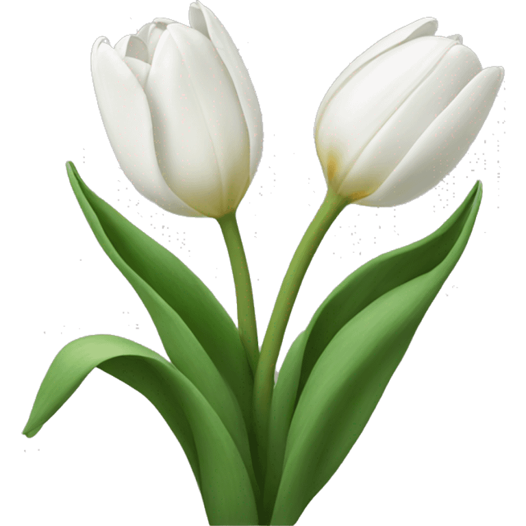 White tulips  emoji