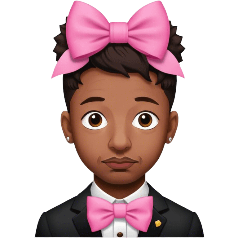 21 savage with a pink bow emoji