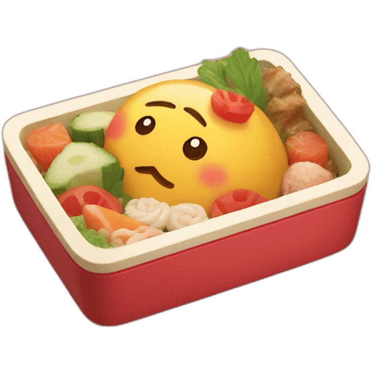 kawai bento box emoji