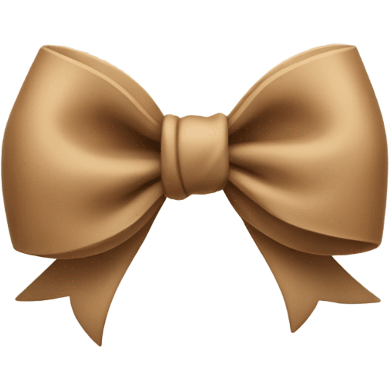 Light Brown bow  emoji