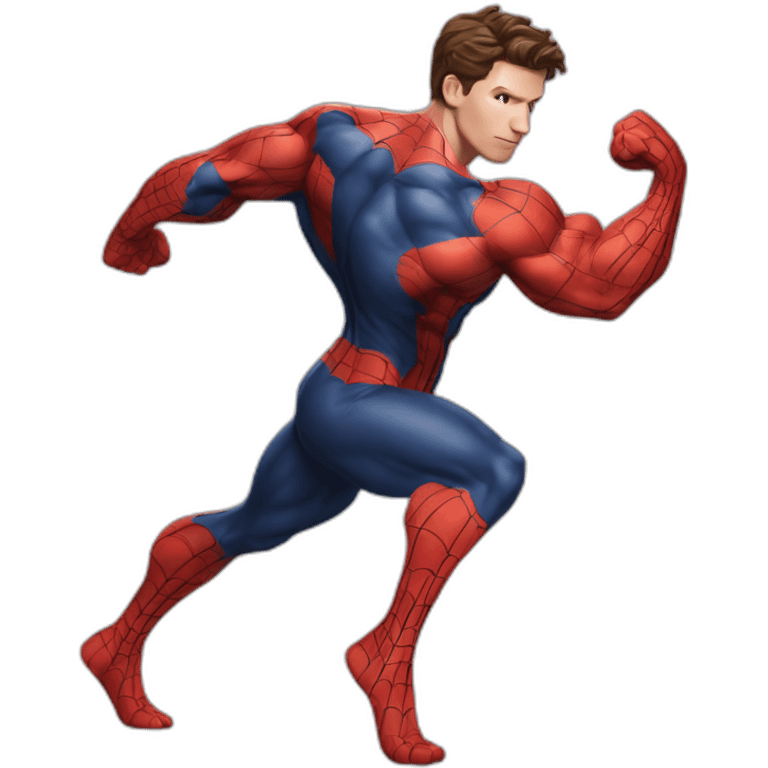 Tom Holland spiderman bodybuilder emoji