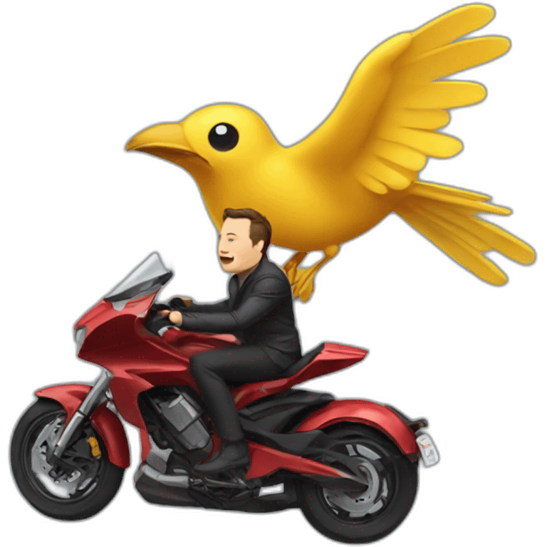 Elon-Musk-riding-Twitter-bird emoji