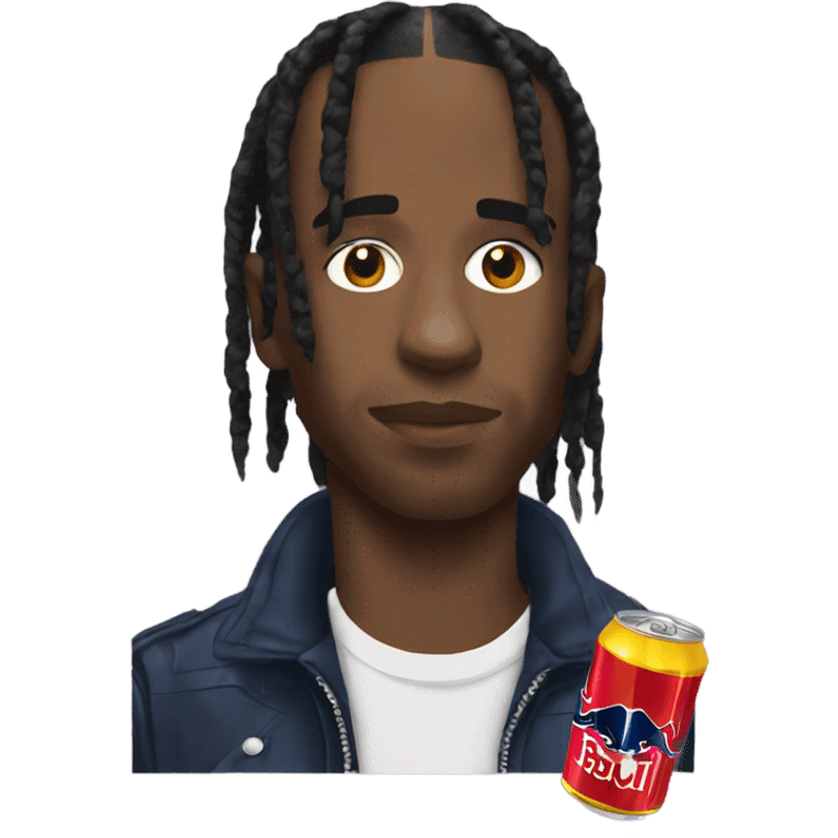 travis scott with red bull emoji