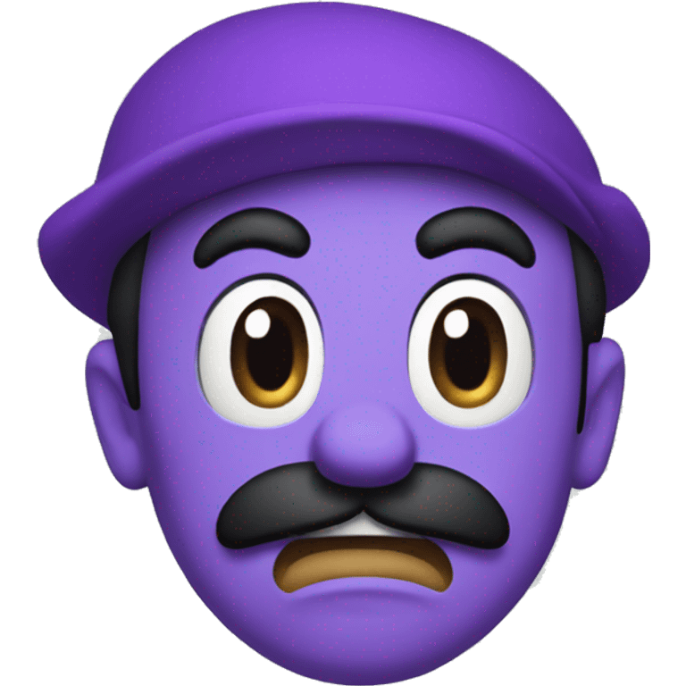 scared purple luigi emoji