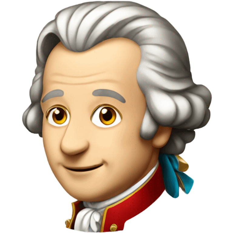 Mozart looking happy emoji