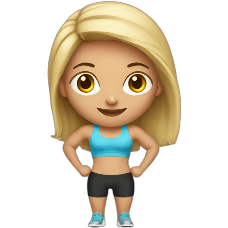 fitness girl emoji