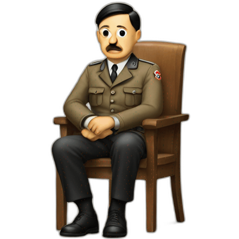 Hitler sitting emoji