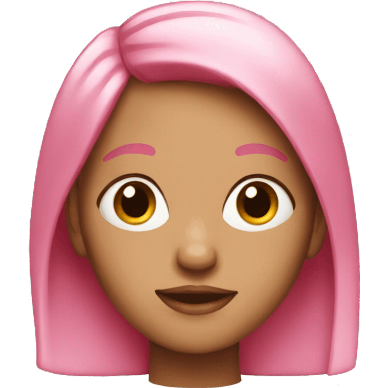 Girl with pink hair emoji