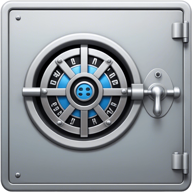 a global bank vault emoji