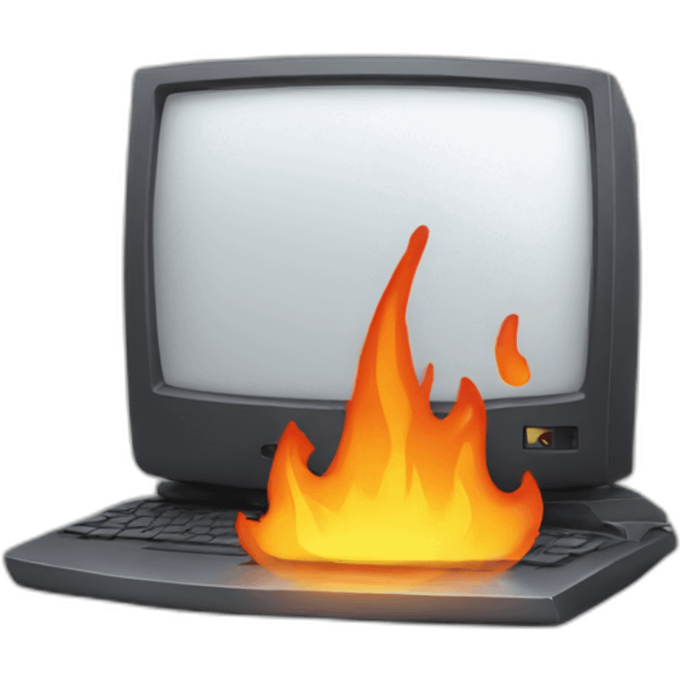 computer fire emoji