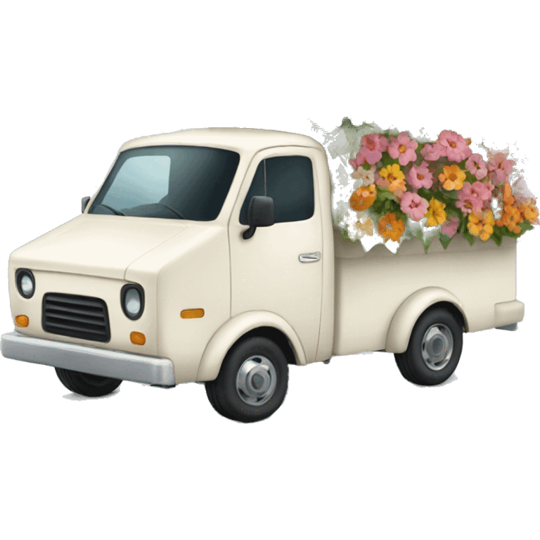 Flower truck emoji