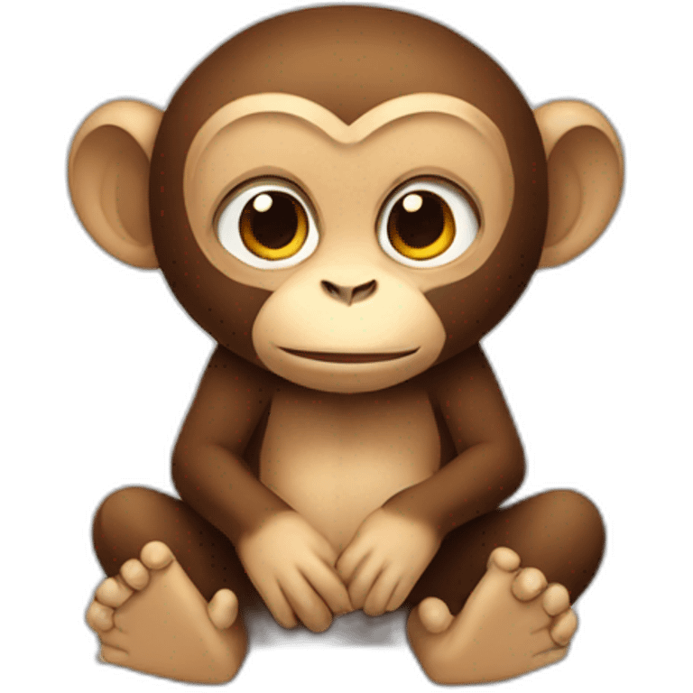 monkey sitting emoji