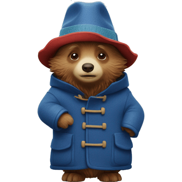 Paddington with snowflakes emoji